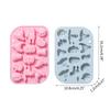 Silicone Chocolate Fondant Decorations Molds Pumpkin Bat Halloween Baking Mold Reusable Candy Trays Silicone Molds