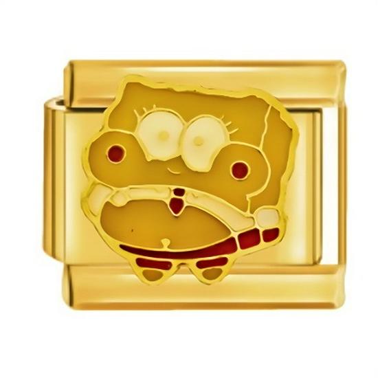 Gold Cartoon Character Titanium Steel Elastic Bracelet