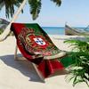 Golden Eagle Soccer Emblem beach towel Beach towel for vacation photos Portable for travel swim Outdoor pool towel Absorbent bath towel Comfort