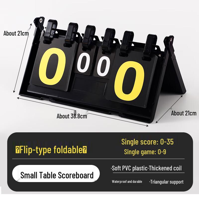 Sabaiqi Double Flip Scoreboard for Table Tennis & Badminton