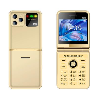 Mini téléphone portable pliable P20, quatre cartes SIM, écran HD 2,4 pouces, lampe de poche LED, Bluetooth, numérotation rapide, ultra fin et tendance