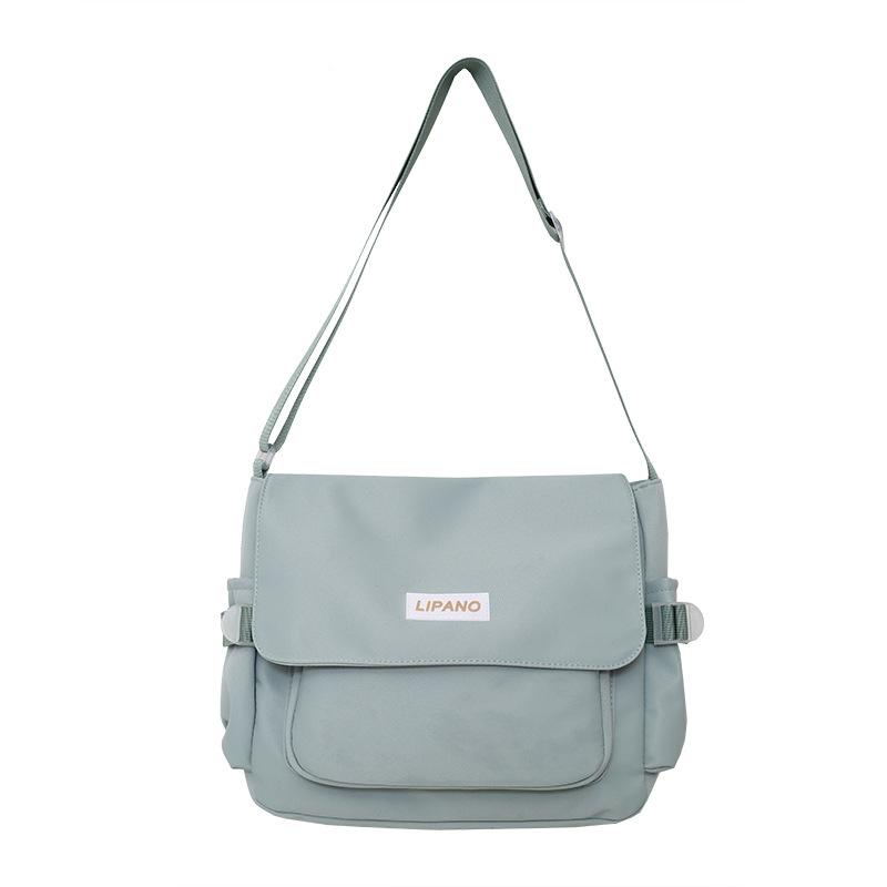 Ins College Student Messenger Bag Class Casual Backpack Shoulder Bag, Japanese Bag Female Harajuku Retro Mailman Bag Male