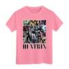 Boys Girls Round Neck Casual Printed Short-sleeved T-shirt Top