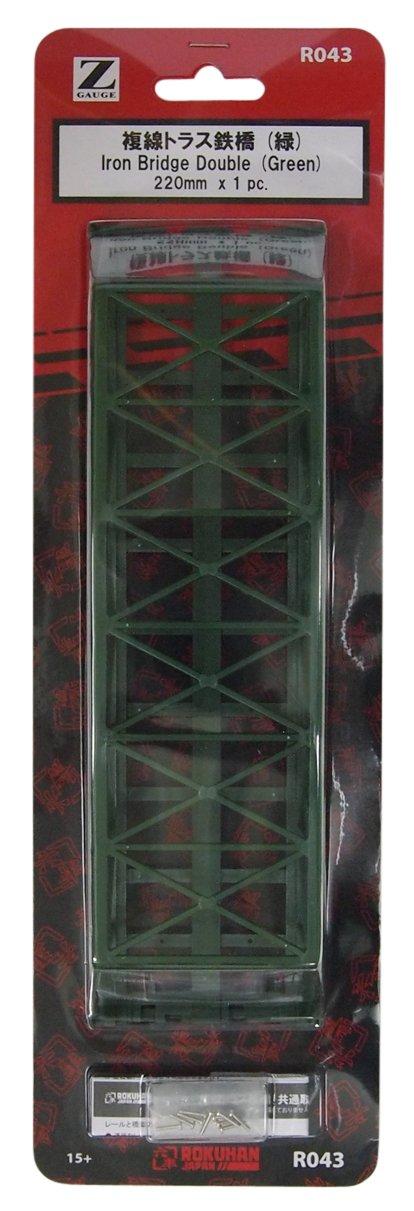 

Rokuhan Z gauge R043 двухколейный ферменный железный мост 220 мм (зеленый)