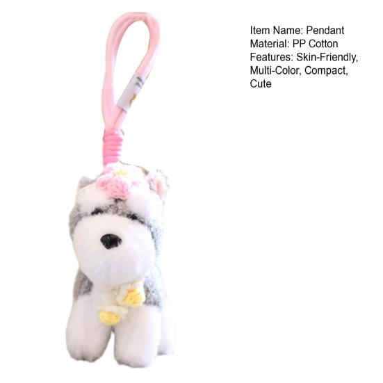 Schnauzer Dog Plush Toy Keychain Stuffed Animal Soft Pendant Cute Birthday Gifts for Bags and Backpacks