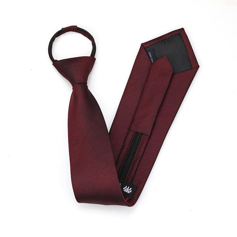 Black Zipper-Free Lazy Blue Men And Women Business Dress Interview To Work Groom Wedding Korean Version Narrow Tie