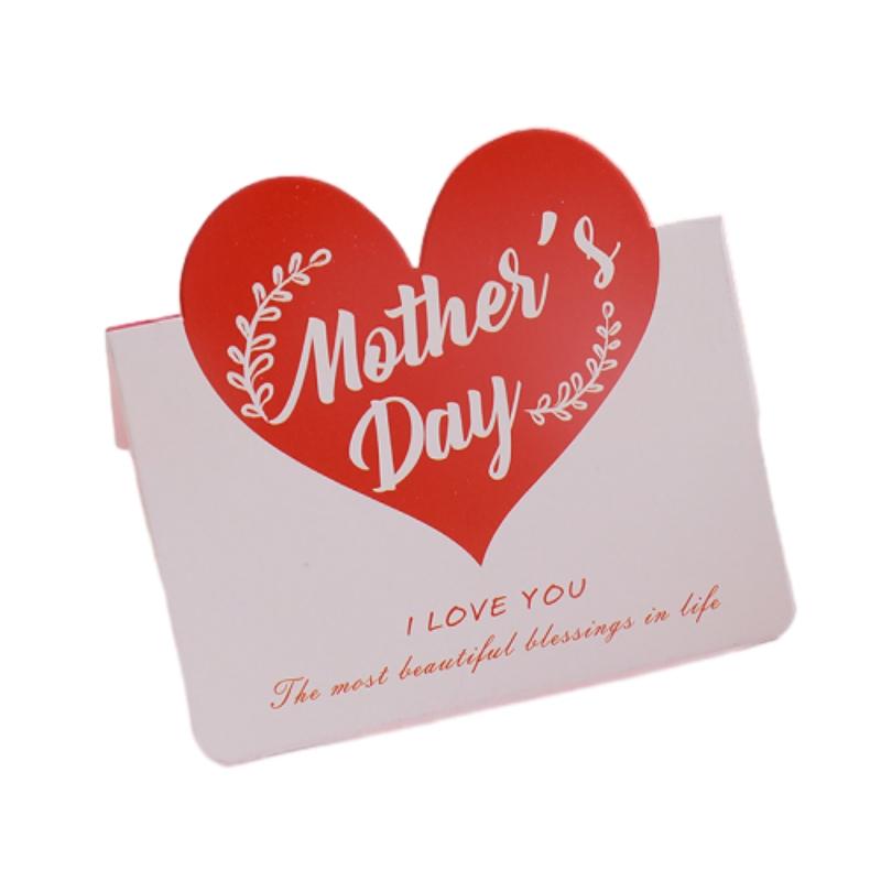 

10Pcs 3D Heart Pop Up Greeting Card for Mothers Day Birthday Thank You Message Foldable Card with Love Shape Decoration Personalized Writing Space 10pcs