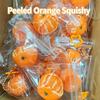 Cute Peeled Orange  Keychain 1Pcs Squeeze Stress Relief Fidget Toy for Car Key Charm Children Gift