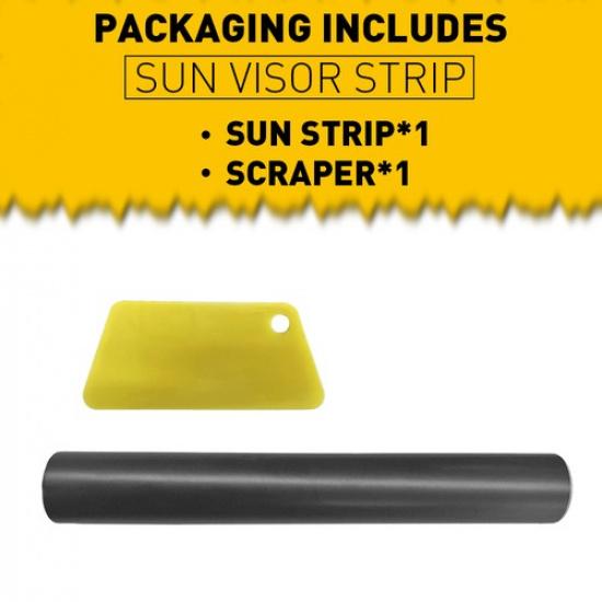 Sun Visor Strip Premium Vinyl Decal PVC Windshield Cast Banner Film 10*60Inch