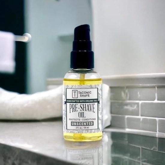 Taconic Shave All Natural Pre-Shave Oil (2 oz.) - Unscented Made Usa