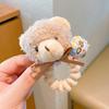 Sweet Girl High Elasticity Plush Rabbit & Bear Hair Ties - No Damage, Cute Ponytail Hair Ropes for Children