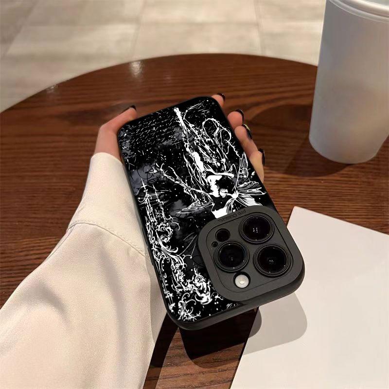 Luxury Retro Gothic Girl Angel Phone Case For iPhone 17 Air 16 Pro Max 16E 15 14 Plus 13 12 11 X XS XR Shockproof Silicone Cover