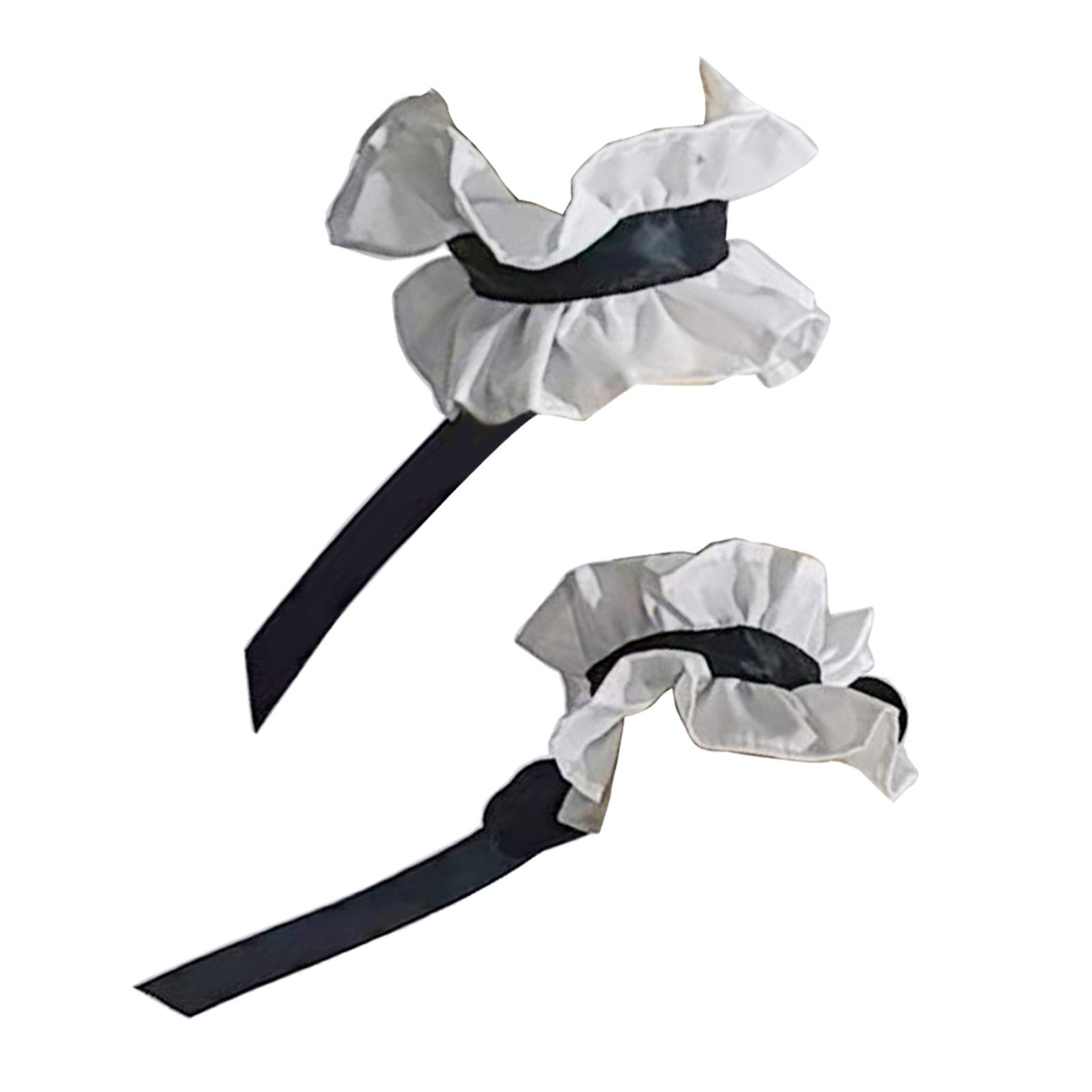 

Викторианский декоративный воротник с оборками, кружевные манжеты, рукава для костюма на Хэллоуин и аксессуары для сбора на косплей-мероприятие 4