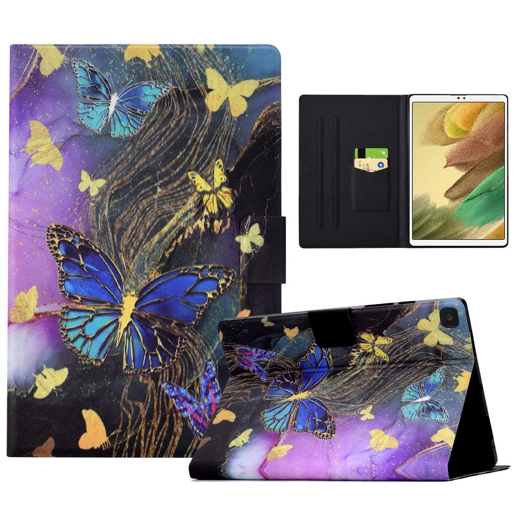 For Samsung Galaxy Tab A7 Lite 8.7-inch T220/T225 Tablet Case Pattern Printing Card Slot Leather Cover