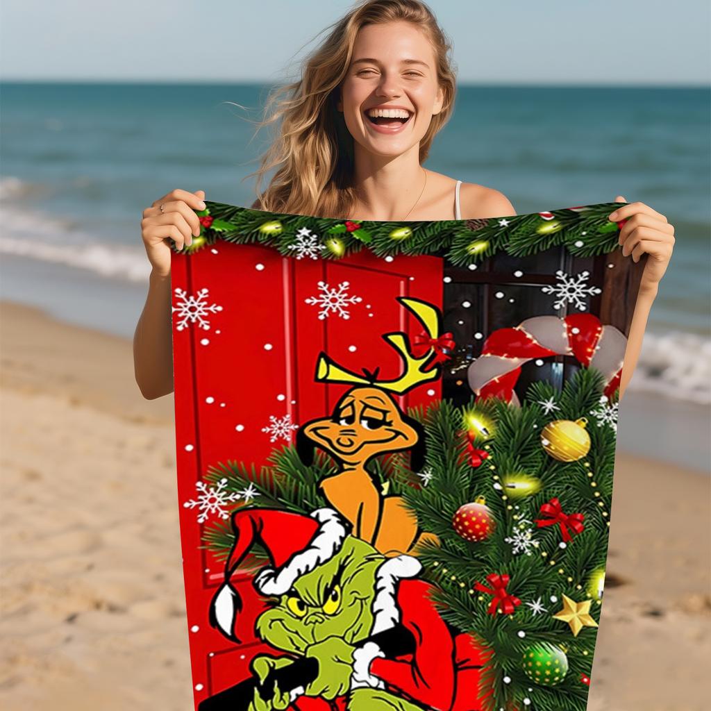 Green Legend Beach Towel Printed Green Beach Bath Towel