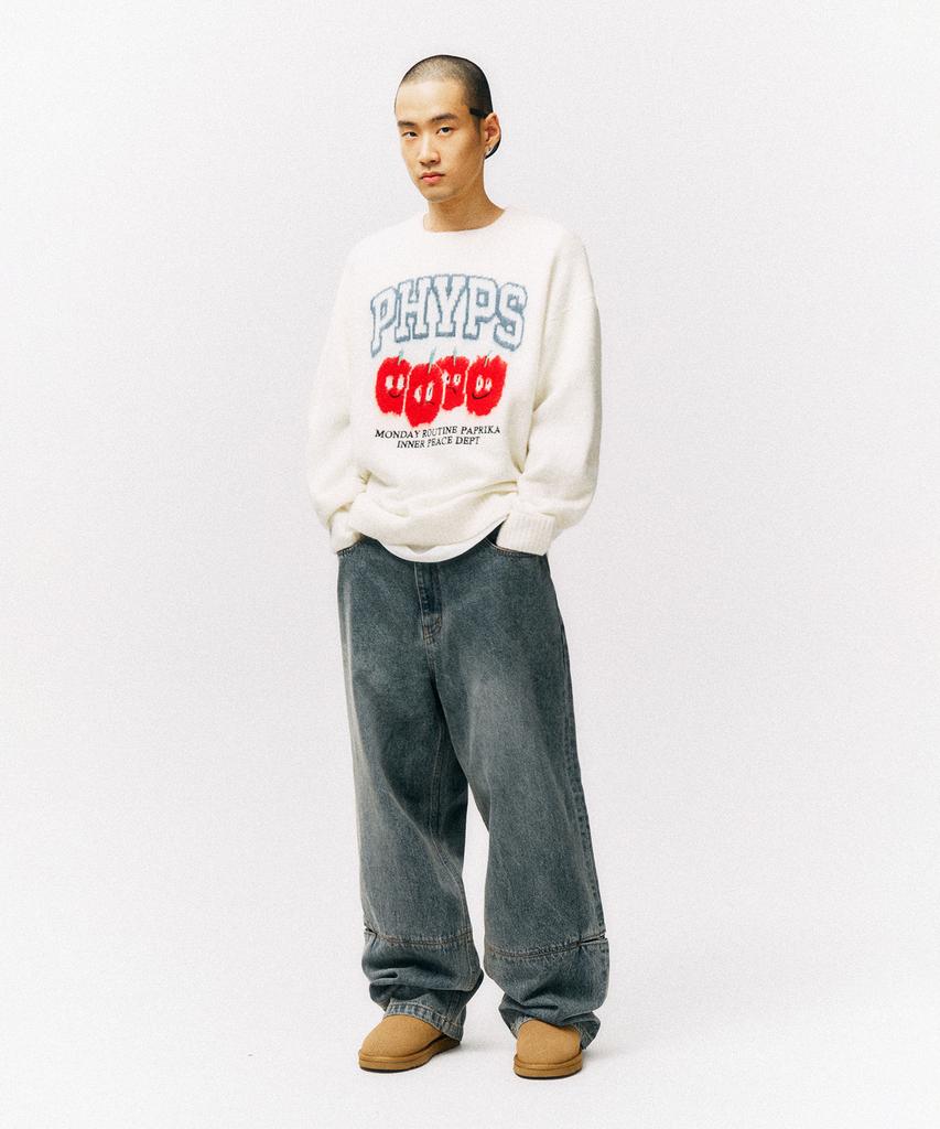 PHYSICAL DEPARTMENT Paprika Brush Knit_Navy