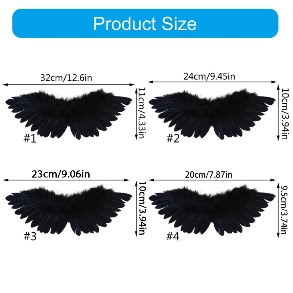 Vielseitige Feder-Engelsflügel Kinder-Theatershows Charme für Halloween Bühnenauftritte und Geburtstagsfeiern