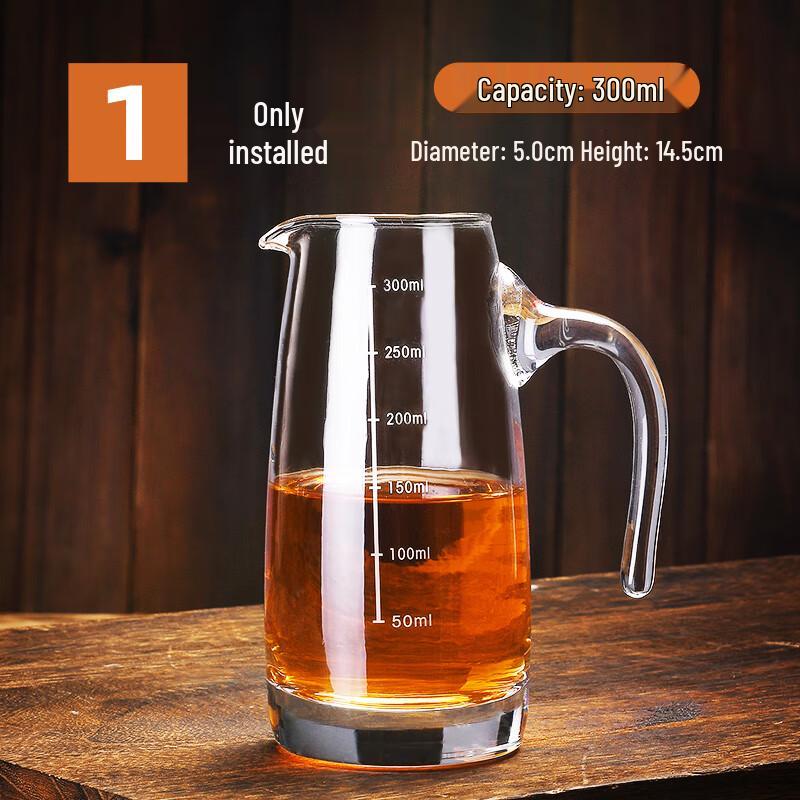 Glass Liquor Decanter & Dispenser Set