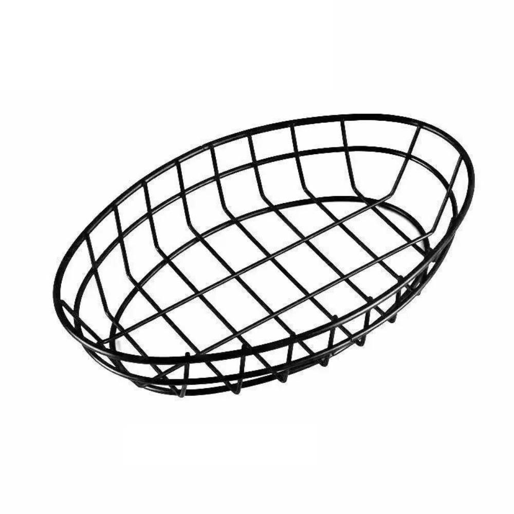 Reusable Storage Basket Multi-Purpose Fruit Serving Basket Desktop Accessories чёрный
