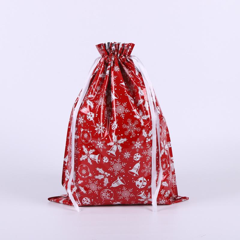 58x43cm / 49x69cm Large Capacity Christmas Gift Bag Sacks Cookies Storage Christmas Drawstring Bags Packaging Xmas Supplies 1PCS