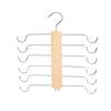 Solid Wood Multi-layer Underwear & Bra Storage Hanger - Multi-functional Camisole & Vest Organizer Hook.
