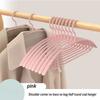 Traceless Anti-slip Semicircular Hangers Wet and Dry Plastic Hanging Accessories Space Saving Anti-deformation Hangers