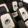 Cute Penguin Cartoon Seat Cushion Breathable Four Seasons Universal Comfortable Headrest Waist Support Penguin Seat Covers