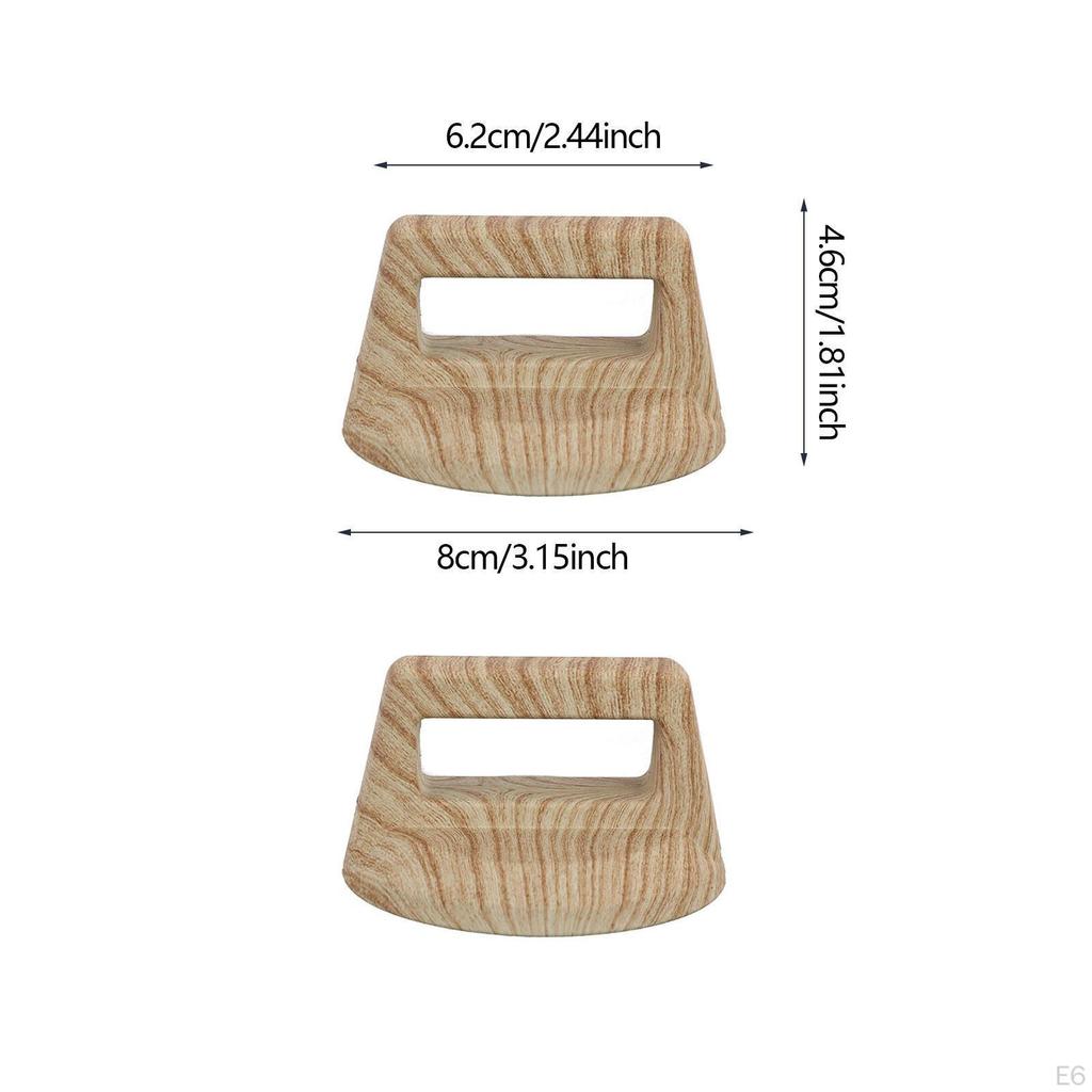 2 Pack of Replacement Knobs for Pot Lids, Wooden Handgrip Handles