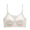 Liquid foundation invisible underwear women's summer thin thin shoulder straps seamless back bra integrated small chest gathering comfortable bra