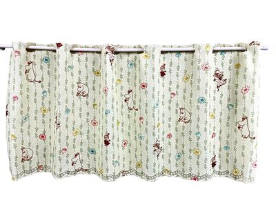JUKE19 Moomin Cafe Curtain X Room Privacy Easy To Cute Interior Design for Living KUKKA [120cm 45cm] - Divider, Screen, Adjustable, Use, Entryway,
