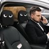 Auto Kopfstützenbezüge - 1 Paar Lustige Autositz Kopfbedeckung, Waschbare Elastische Kopfstützenbezüge, Innendekoration, Fahrer- und Beifahrersitz