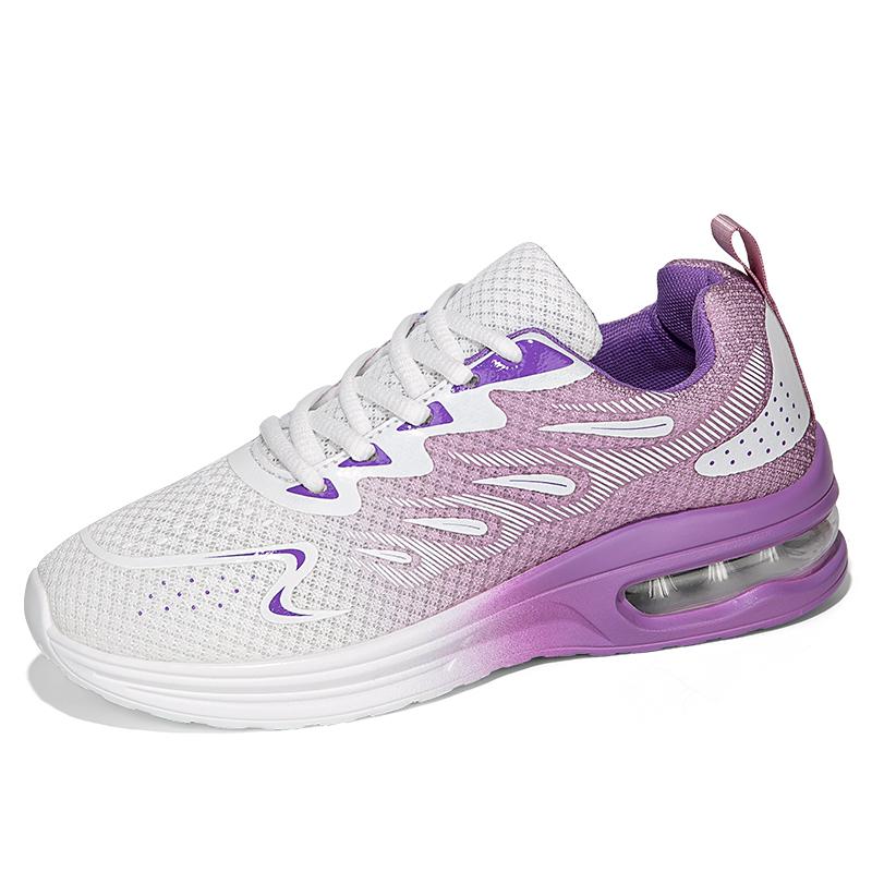 

Womens Sneakers Casual Sports Shoes Lightweight Air Cushion Running Shoes New Designer Shoes Fashion Printed Gym Trainers 44 фіолетовий