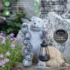 JYL TS/166,Creative Bear Holding Solar Light Kids Birthday Decor Bonsai Figurine Hot Selling Cute Garden