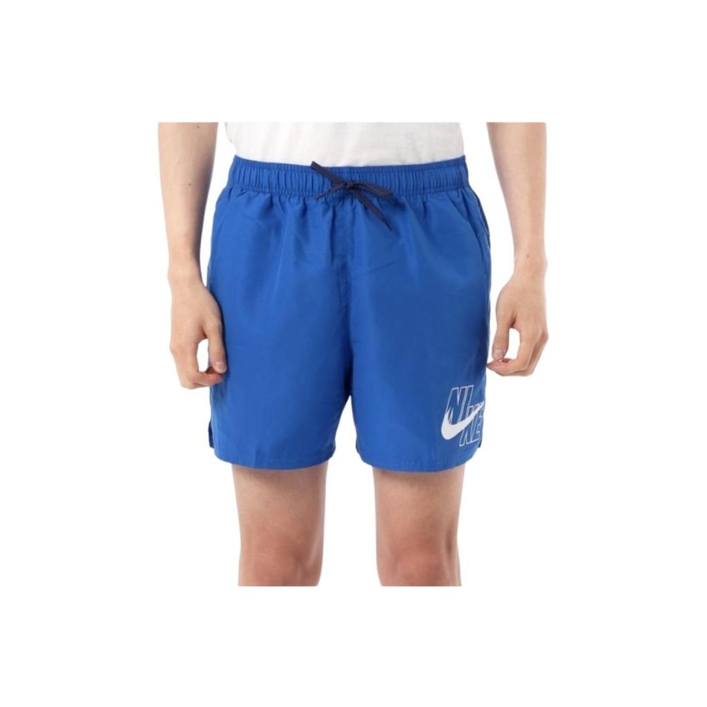 Nike Logo Swim Trunks Men swimwear Blue NESSA566-494