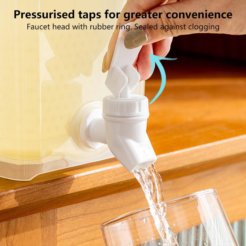 3.5L Water Bottle With Faucet Beverage Dispenser Cold Juice Lemon Water Beverage Pot Outdoor Refrigerator Water Bottle