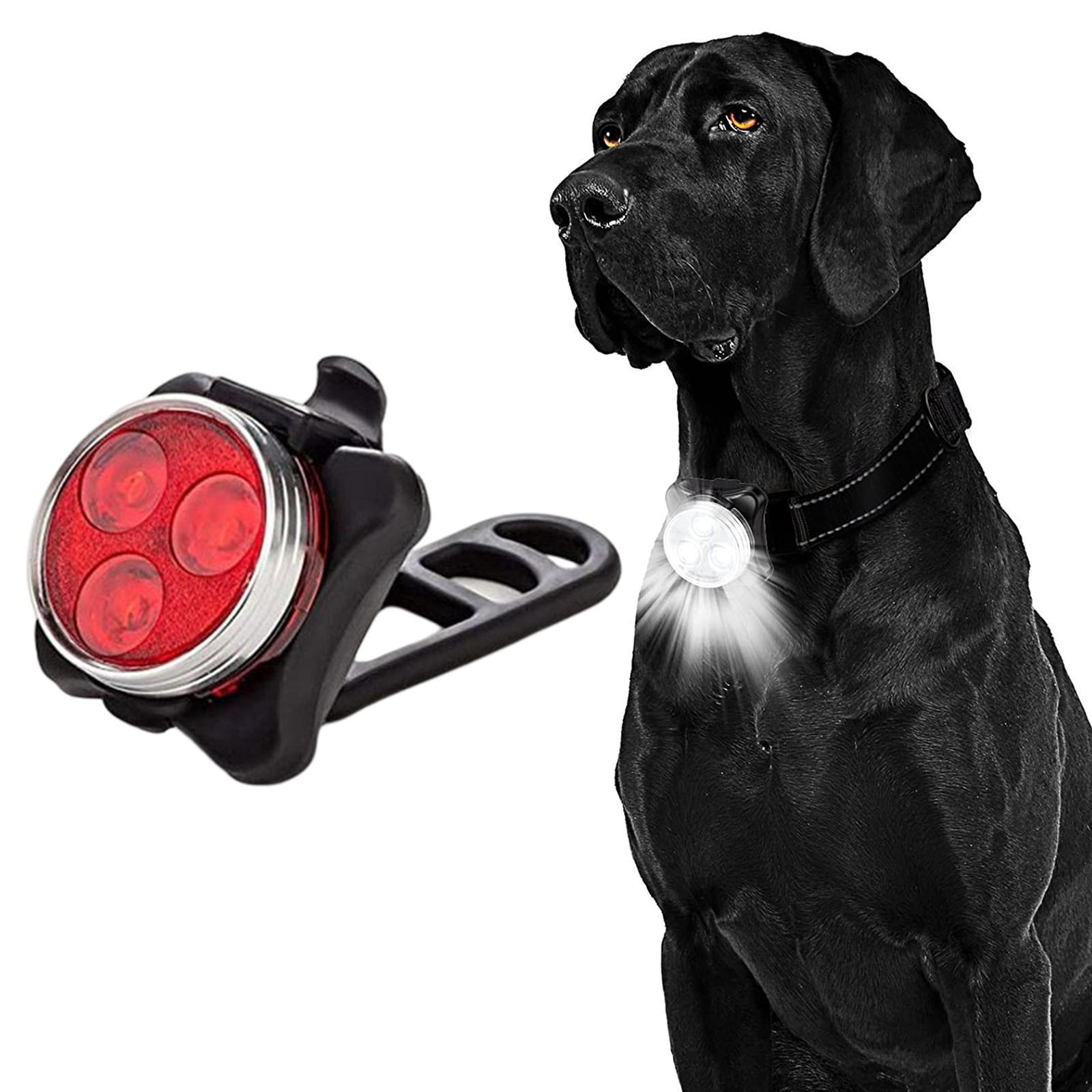 

Світловідбиваючий LED кулон для нашийника собаки на шлейку, повідець для нічних прогулянок, їзди на велосипеді червоний