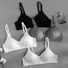 Teen Girls' Pure Cotton Push-up Bra for Small Busts - Thin Style, Cross-border Design
