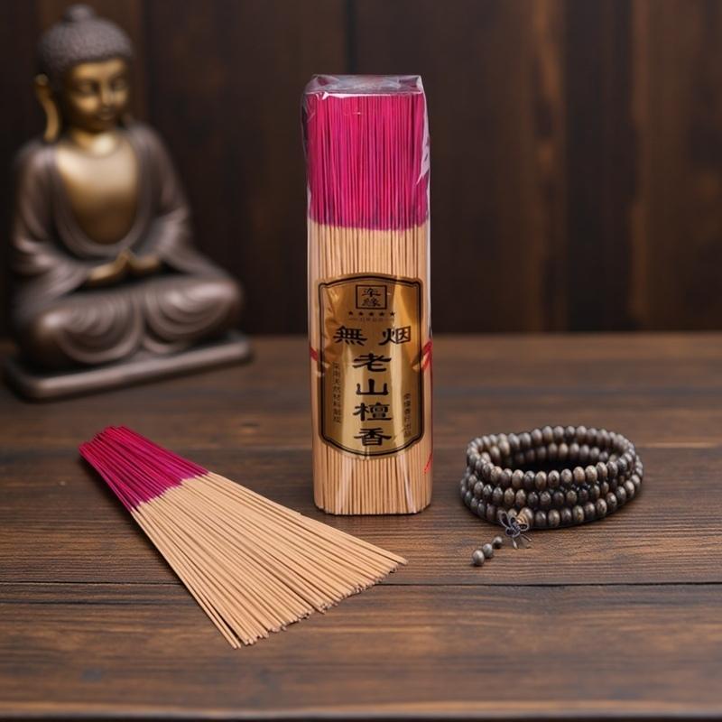 

1000/500 Pieces Natural Sandalwood Incense Sticks 25.5cm Domestic Light Scents for Home Call Fortune Wholesale Bulk Joss Sticks 500 sticks