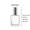 Portable Transparent Glass Perfume Decanter with Screw Cap and Fine Mist Spray 