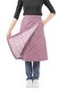 [cross de cebola] Saia Envelope Quente Forrada com Lã para Mulheres, Saia Envelope para Clima Frio, Comprimento de 70cm, Acolchoada com Isolamento (M, Roxo)