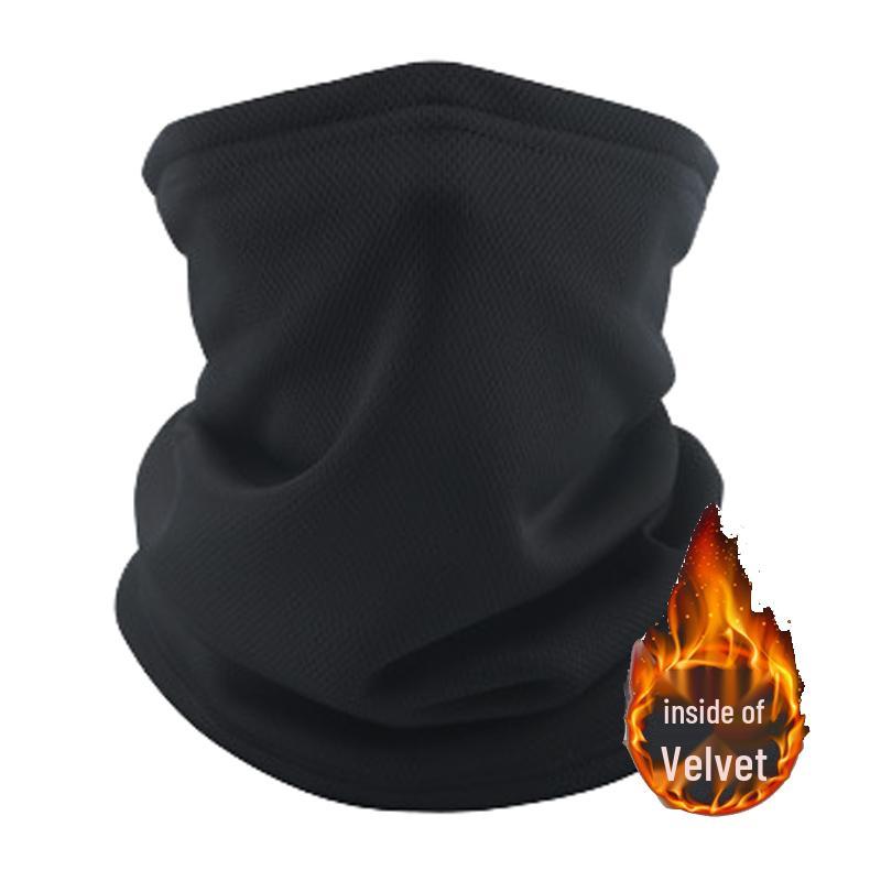 Winter Camouflage Fleece-Lined Outdoor Headwear & Neck Gaiter