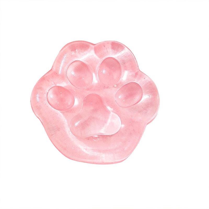 Clear Cat Paw Stress Relief Toy for Students - Sticky, Creative Decompression Gift