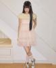 Syakili Skull Tiered Mini Chiffon Dress (Yellow)