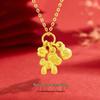 Gold Zodiac Rocking Horse Pendant Necklace - Cute Birthday Gift for Girlfriend