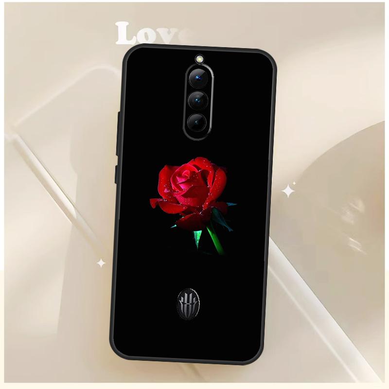 

Bright Red Roses Flowers Case For ZTE Nubia Red Magic 11 10 10S Pro Plus 8S 9S 8 9 Pro 6S 7S For RedMagic 10 Air Cover RedMagic 8S Pro Plus