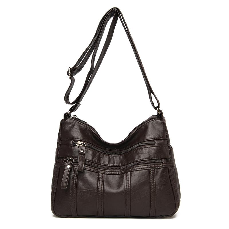 Bolso bandolera negro, bolso de hombro para viaje con correas ajustables y compartimento con cremallera, bolso de hombro adecuado para diffe