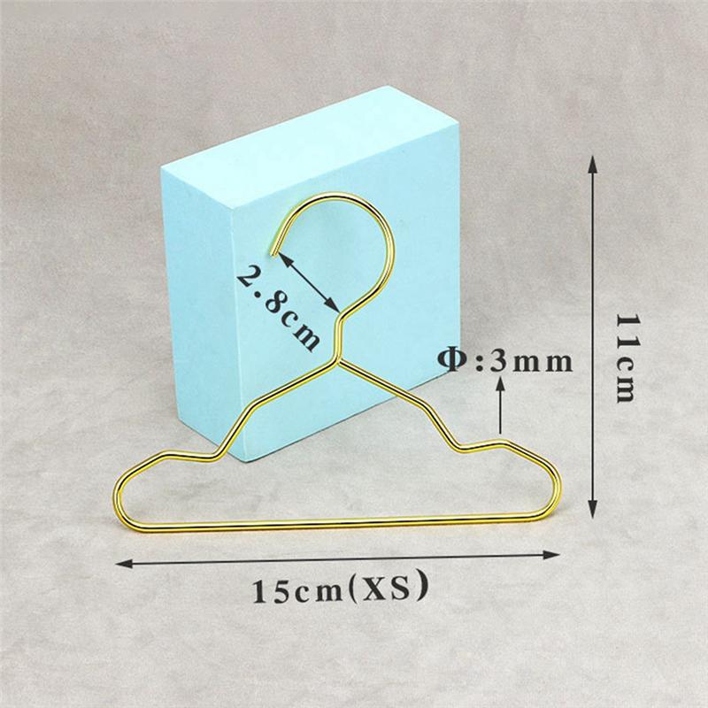 M-Modern-Pet Apparel Hangers Small Metal Clothes Hanger For Dog Cat Puppet Pet Store Clothes Support Mini Hanger