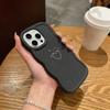 N83 Heart and Leaf Art Macaron Wavy Edge Phone Cases for iPhone 16 Pro Max Samsung S24 Plus S23 Ultra A35 A55 Xiaomi Redmi Note 13 Shockproof Cover