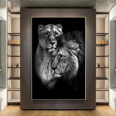 Kit completo di pittura a diamante 5D fai da te con animali di colore scuro, ricamo a diamante, mosaico, punto croce, decorazioni per la casa, regali fatti a mano