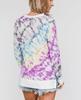Autumn Plus Size Women's Tie-Dye Gradient Round Neck Long Sleeve Hoodie